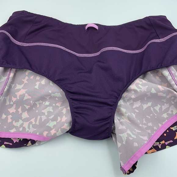 Reebok PlayDry Running Shorts SZ S Built in Underwear Purple Moisture Wicking - Picture 10 of 12